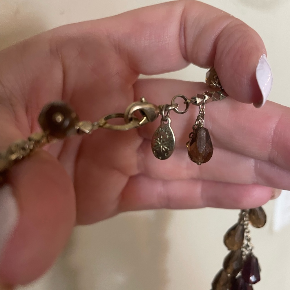 Anthropologie Multicolor Teardrop Necklace - Picture 4 of 5